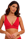 Halo Lace Soft Cup Bra Equestrian Red