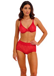 Halo Lace Moulded Bra Equestrian Red