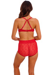 Halo Lace Moulded Bra Equestrian Red