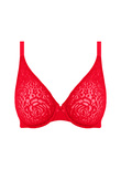 Halo Lace Moulded Bra Equestrian Red