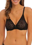 Wacoal Halo Lace Moulded Bra Black Halo Lace Moulded Bra Black