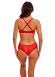 Embrace Lace Plunge Bra Equestrian Red