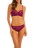 Lace Perfection Classic Underwire Bra Red Plum