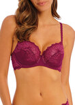Lace Perfection Classic Underwire Bra Red Plum