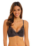 Lace Perfection Push Up Bra Charcoal