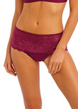 Lace Perfection Short Red Plum