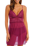 Lace Perfection Chemise Red Plum
