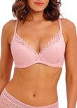 Raffine Plunge Bra Silver Pink