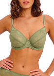 Sensu Lace Classic Underwire Bra Silk Green