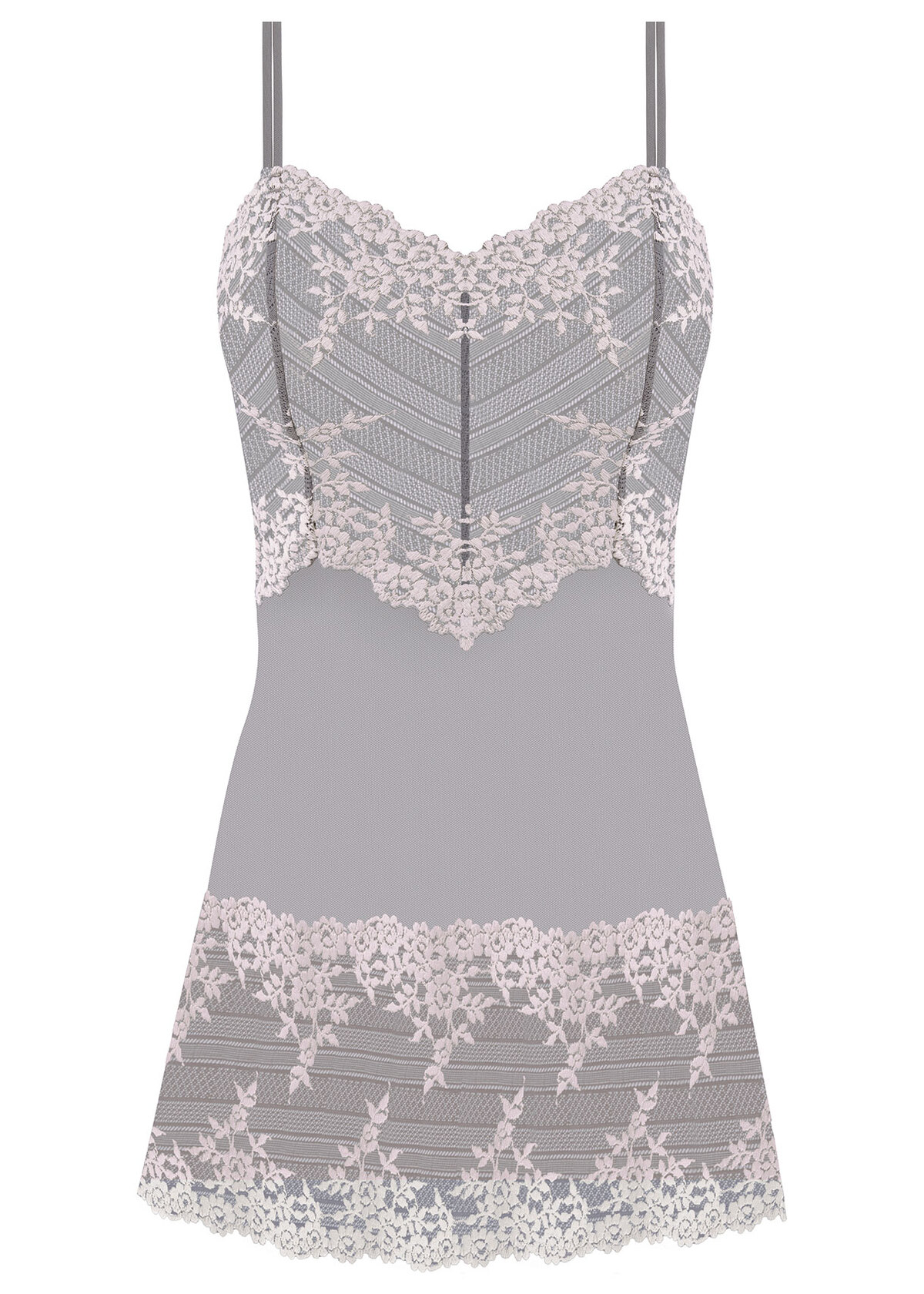 Embrace Lace Smoke/crystal Pink Chemise from Wacoal