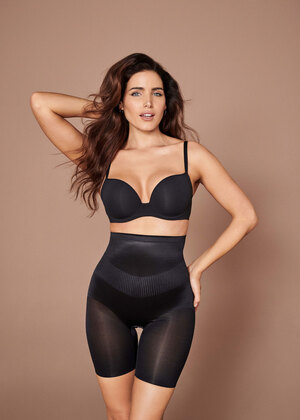 Fit & Lift High Waist Long Leg Shaper Black Fit & Lift  Black