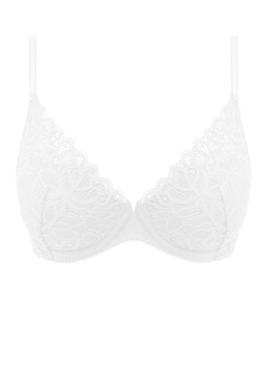 Raffine Plunge Bra White Raffine  White