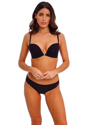 Accord Front Fastener Bra Black Accord  Black