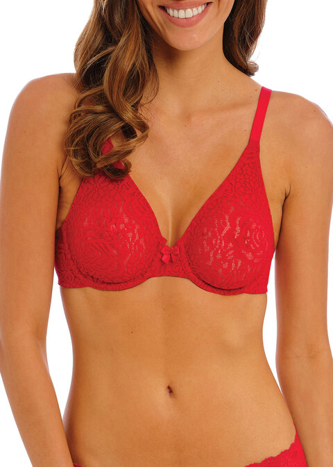 Wacoal Halo Lace Underwire Bra - Barbados Cherry - An Intimate Affaire