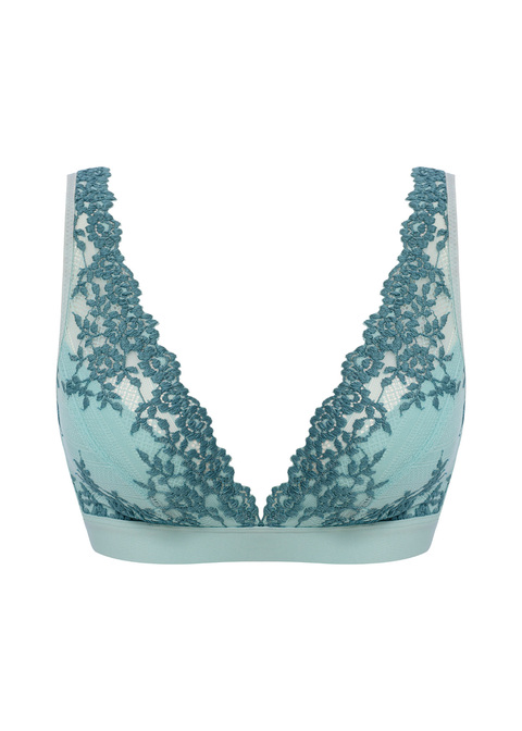 Embrace Lace Eggshell Blue Brittany Blue Soft Cup Bra from Wacoal