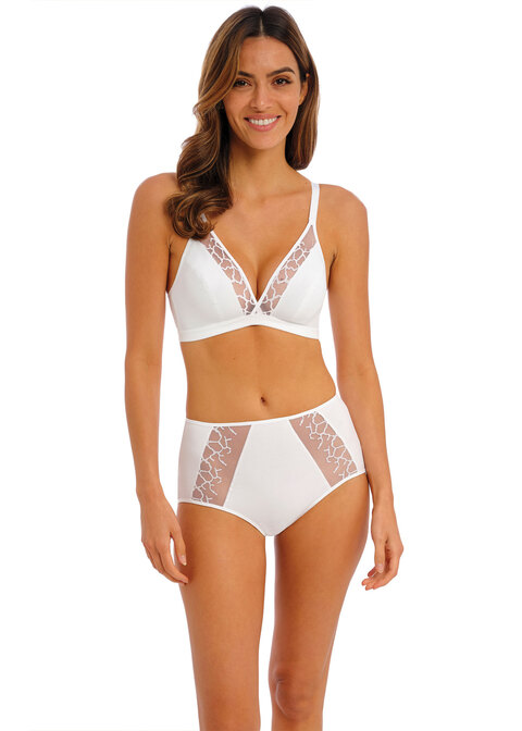 Ladies Soft Cup Bra Non-Wired Non Padded HALO LACE by Wacoal