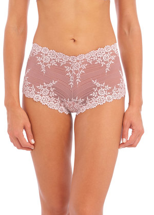 Embrace Lace Boy Short Woodrose / Mauve Chalk Embrace Lace  Woodrose / Mauve Chalk