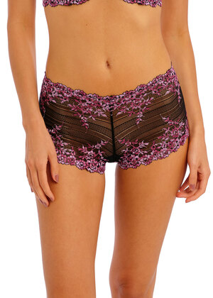 Embrace Lace Boy Short Black / Berry Multi Embrace Lace  Black / Berry Multi