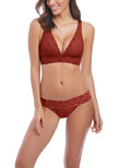 Halo Lace Soft Cup Bra Red Pear