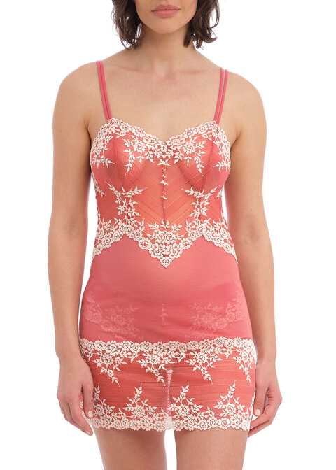 Buy Wacoal Embrace' Lace & Mesh Chemise - Naturally Nude/ Ivory At 40% Off