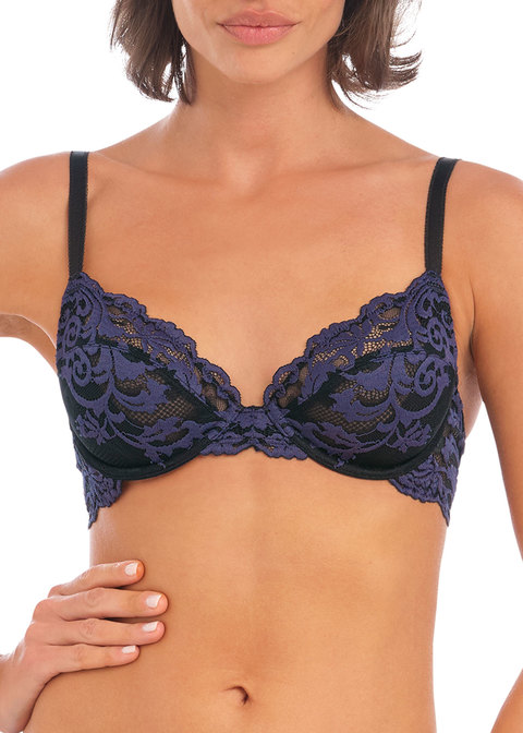 Wacoal Women's Clear and Classic Underwire Bra, Black, 32D at