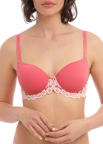 Halo Lace Barbados Cherry Soft Cup Bra from Wacoal