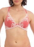 Embrace Lace Plunge Bra Faded Rose / White Sand