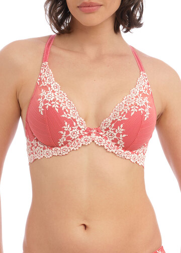 Wacoal 853191 Embrace Lace Faded Rose/White Molded Underwire Bra