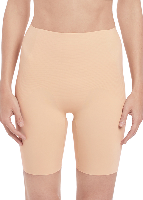 Wacoal Beyond Naked Cotton Blend Open Bust Thigh Shaper 802330