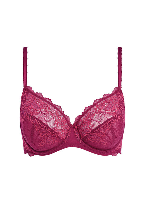 Lace Perfection Red Plum Classic Underwire Bra from Wacoal