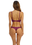 Lace Perfection Push Up Bra Red Plum