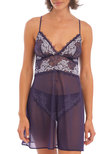 Lace Perfection Chemise Evening Blue
