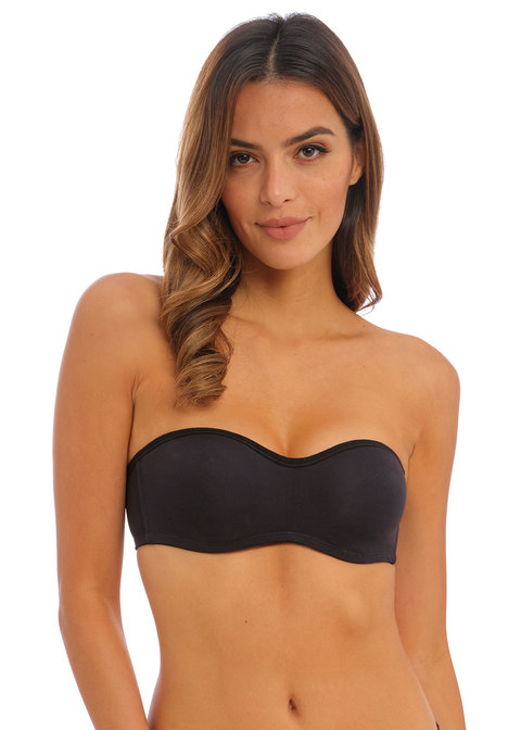 Smooth Underwire Moulded Strapless Bra In Black and Sahara